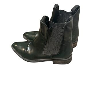 MIISTA Dark Green Point Toe Boots Size 37 Made in Spain